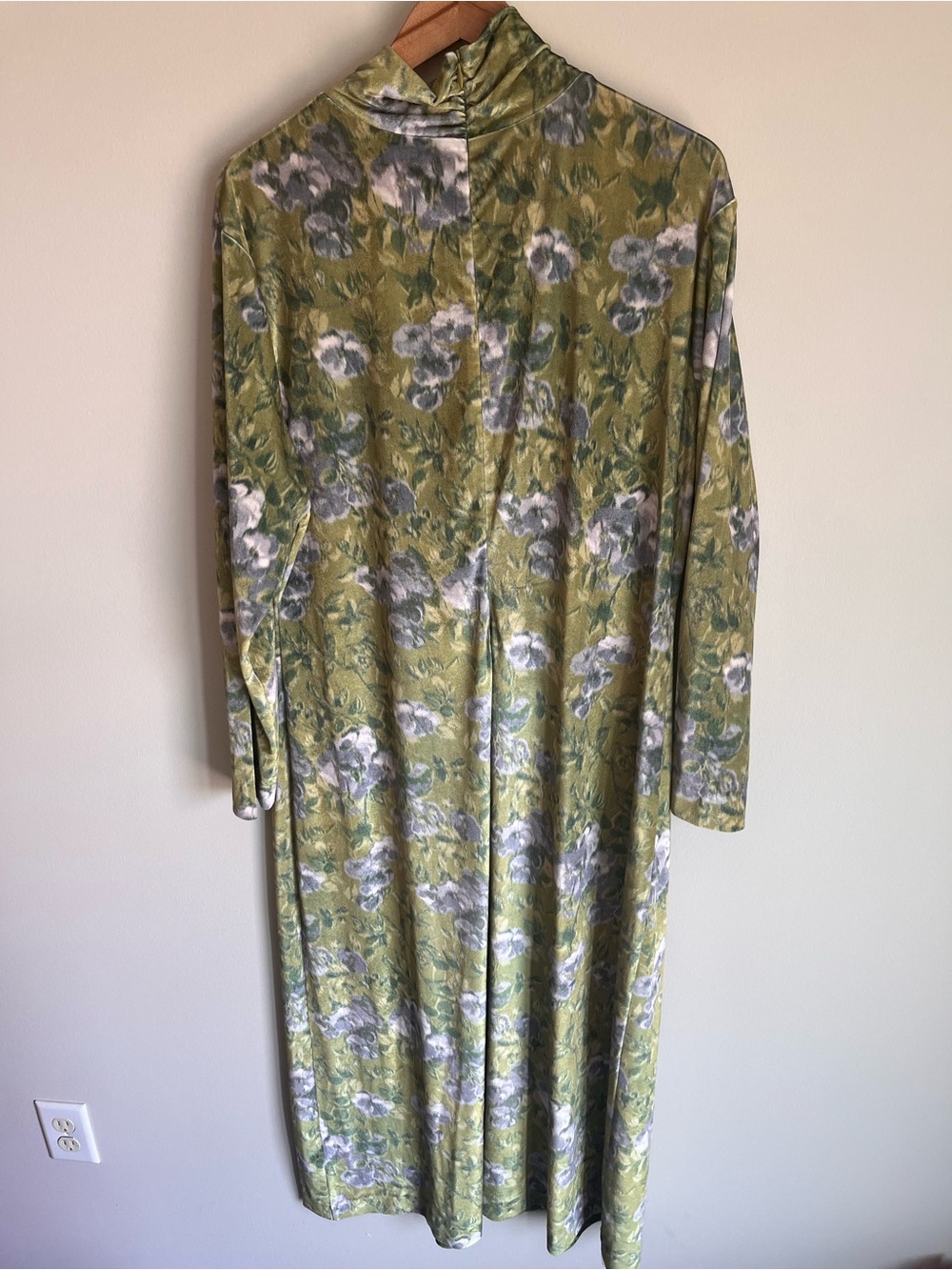 Tuckernuck Muted Meadow Velvet Ellery Dress Women's Size XXXL Fall Party - Picture 7 of 13